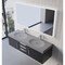 Castello Usa Thames 60-inch Black Vanity Set with Gray Top and Brushed Nickel Handles CB-MC-60BLK-BN-20146-GR - alternate 7